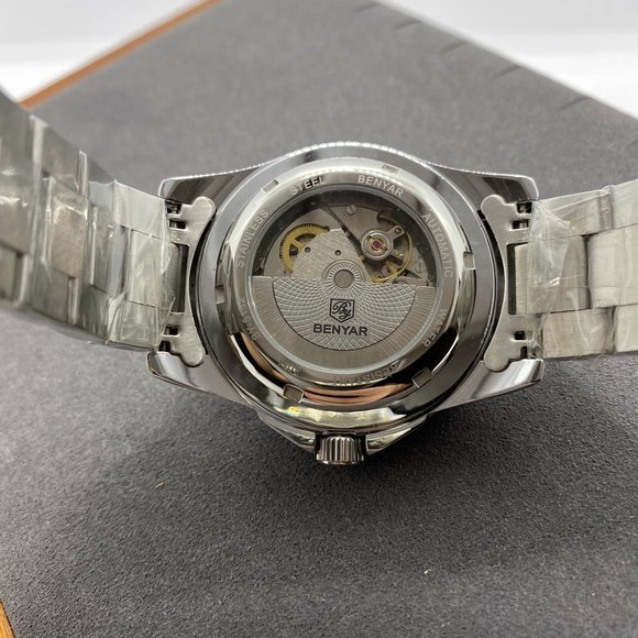 New Watch Men Automatic Mechanical Tourbillon Clock Fashion Sport Diving Watch - Picture 10 of 11